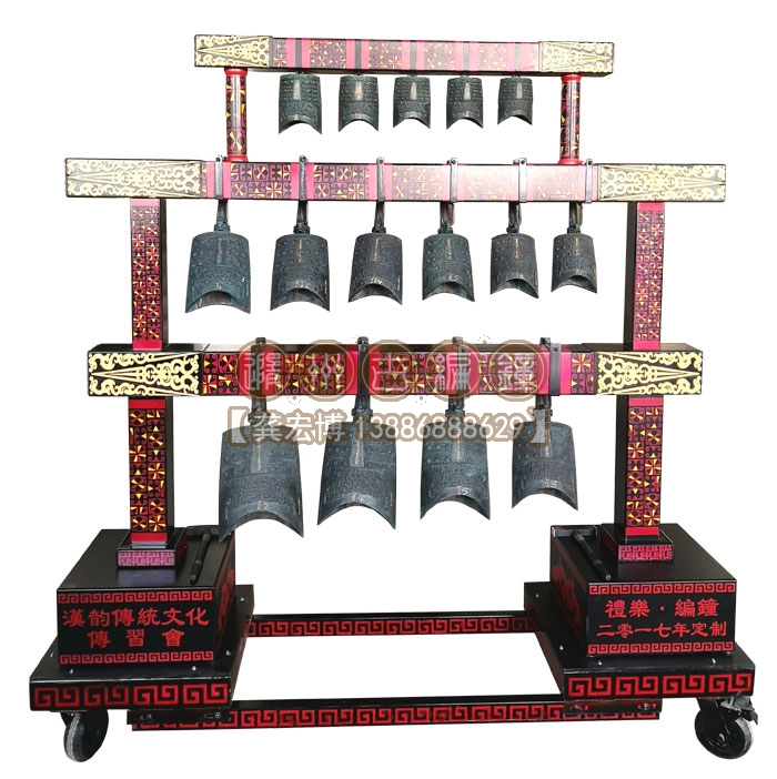 安徽合肥客戶定制15件3層編鐘